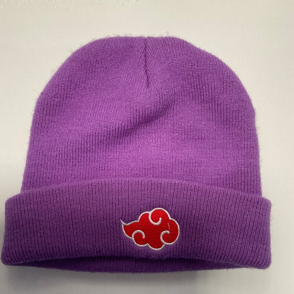 Unique NARUTO Akatsuki purple Knit Hat From Japan One size